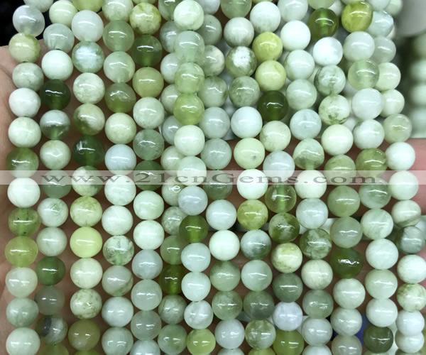 CSJ331 15 inches 6mm round Xiuyu jade beads wholesale
