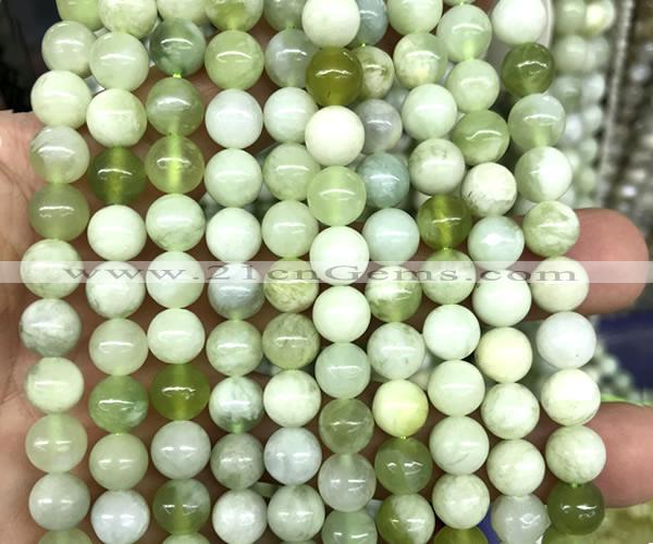 CSJ332 15 inches 8mm round Xiuyu jade beads wholesale
