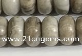 CSL164 15.5 inches 6*10mm 

rondelle sliver leaf jasper beads wholesale