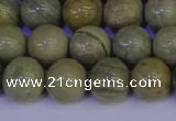 CSL203 15.5 inches 10mm round silver leaf jasper beads wholesale