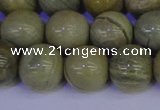 CSL205 15.5 inches 14mm round silver leaf jasper beads wholesale