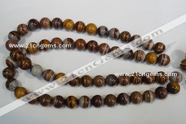 CSL84 15.5 inches 14mm round silver leaf jasper beads wholesale