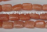 CSM18 15.5 inches 8*12mm rectangle salmon stone beads wholesale