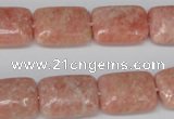 CSM21 15.5 inches 13*18mm rectangle salmon stone beads wholesale