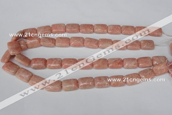 CSM21 15.5 inches 13*18mm rectangle salmon stone beads wholesale