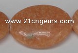 CSM40 15.5 inches 30*40mm oval salmon stone beads wholesale