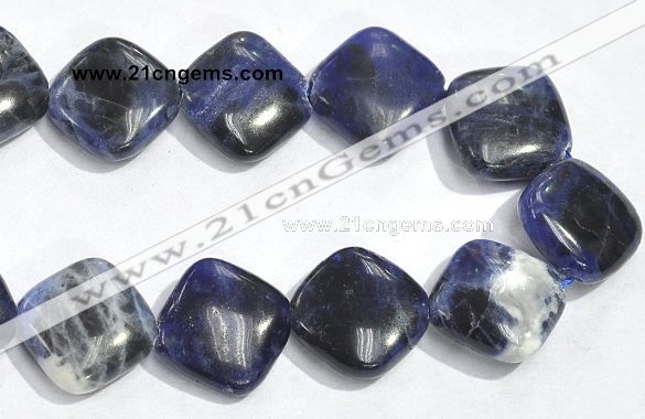 CSO04 15.5 inches 10mm rhombus A grade sodalite beads wholesale