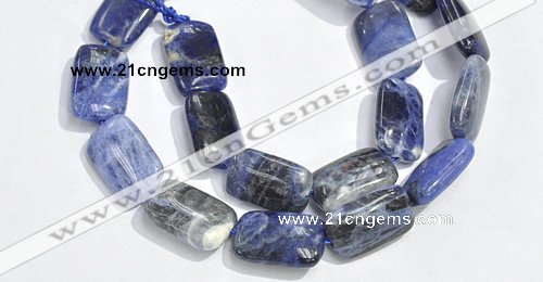 CSO07 A grade 15.5 inches 8*12mm rectangle sodalite beads