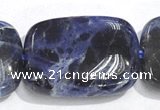 CSO08 A grade 15.5 inches 10*14mm rectangle sodalite beads