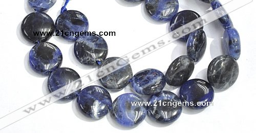 CSO10 15.5 inches A grade 10mm coin sodalite beads wholesale