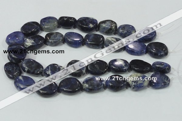 CSO100 15.5 inches 18*25mm freeform sodalite gemstone beads