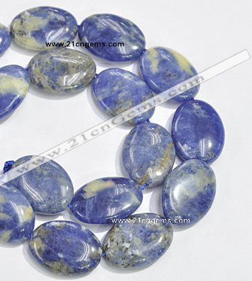 CSO11 15.5 inches 13*18mm oval A grade sodalite beads wholesale