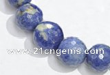 CSO17 6mm faceted round AB grade sodalite beads wholesale