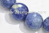 CSO20 12mm faceted round AB grade sodalite beads wholesale