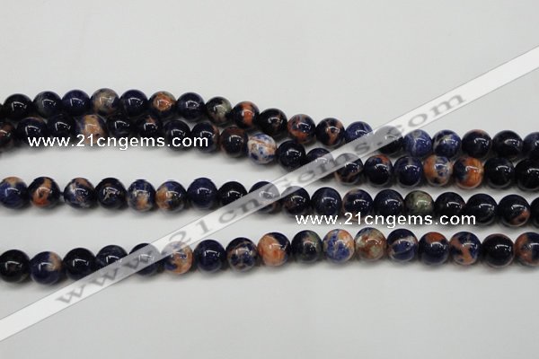 CSO262 15.5 inche 8mm round red sodalite gemstone beads wholesale