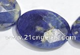 CSO27 15.5 inches faceted oval 13*18mm A grade sodalite beads