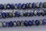 CSO32 15.5 inches 4*8mm faceted rondelle sodalite gemstone beads