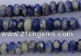 CSO33 15.5 inches 5*10mm faceted rondelle sodalite gemstone beads