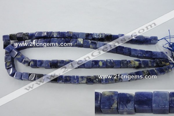 CSO351 15.5 inches 8*8mm cube natural sodalite gemstone beads