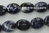 CSO370 15.5 inches 8*10mm oval natural sodalite gemstone beads