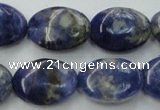 CSO371 15.5 inches 10*14mm oval natural sodalite gemstone beads