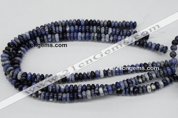 CSO40 15.5 inches 5*10mm rondelle sodalite gemstone beads wholesale