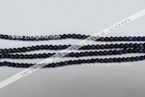 CSO400 15.5 inches 4mm round dyed sodalite gemstone beads