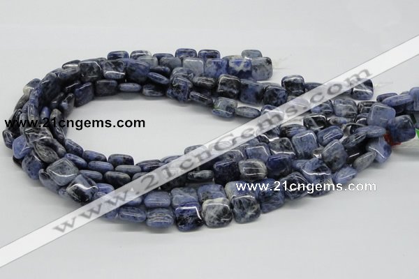 CSO44 15.5 inches 14*14mm square sodalite gemstone beads wholesale