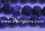 CSO455 15.5 inches 8mm round matte sodalite gemstone beads