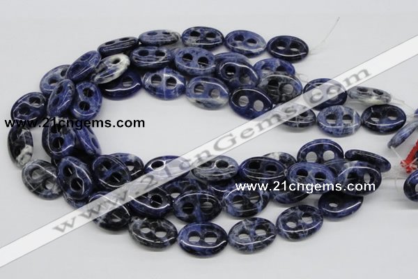 CSO49 15.5 inches 18*25mm oval sodalite gemstone beads wholesale