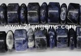 CSO51 15.5 inches 5*16mm & 9*16mm rondelle sodalite gemstone beads