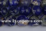 CSO514 15.5 inches 12mm round orange sodalite beads wholesale