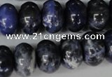 CSO53 15.5 inches 12*18mm rondelle sodalite gemstone beads