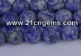 CSO532 15.5 inches 8mm round matte African sodalite beads wholesale