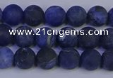 CSO542 15.5 inches 8mm round matte sodalite beads wholesale