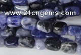 CSO55 15.5 inches 4*6mm nuggets sodalite gemstone beads