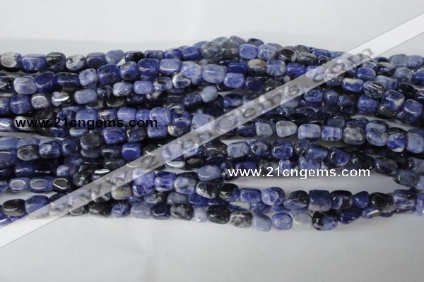 CSO55 15.5 inches 4*6mm nuggets sodalite gemstone beads