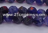 CSO552 15.5 inches 8mm faceted nuggets sodalite gemstone beads