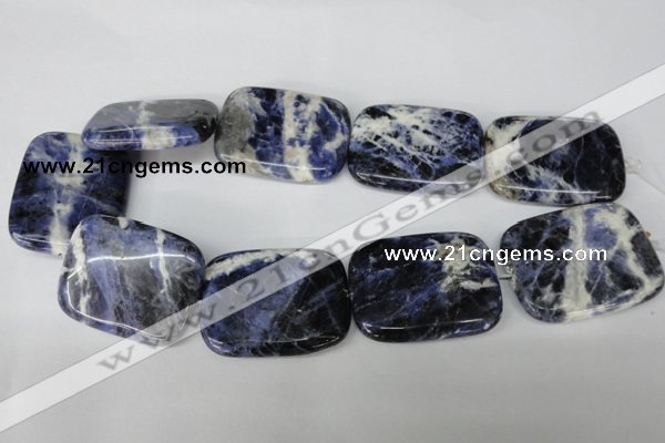 CSO58 15.5 inches 35*45mm rectangle sodalite gemstone beads