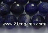 CSO604 15.5 inches 12mm faceted round sodalite gemstone beads