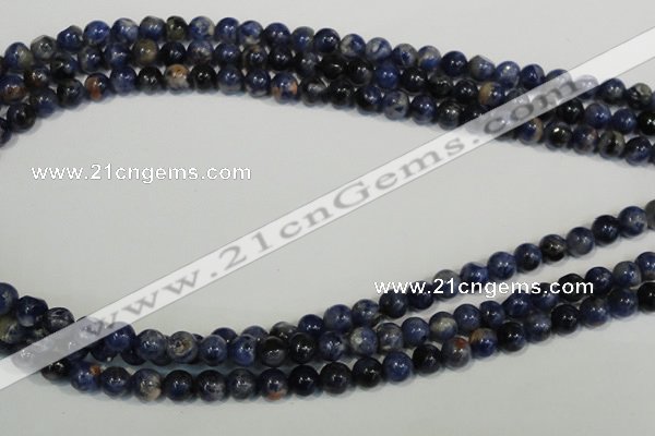 CSO61 15.5 inches 6mm round sodalite gemstone beads wholesale