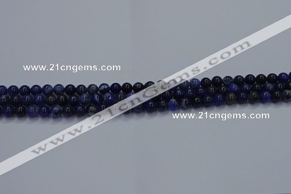 CSO610 15.5 inches 4mm round sodalite gemstone beads wholesale