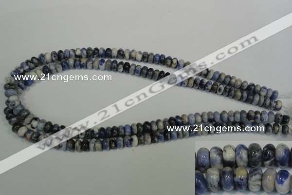 CSO62 15.5 inches 5*8mm rondelle sodalite gemstone beads wholesale