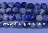 CSO620 15.5 inches 4mm faceted round AB grade sodalite beads