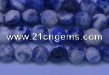 CSO621 15.5 inches 6mm faceted round AB grade sodalite beads