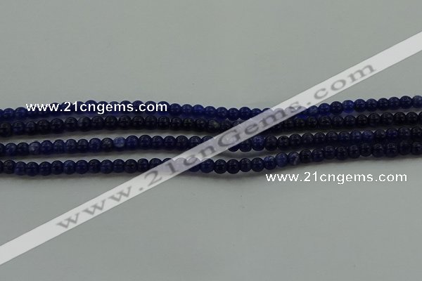 CSO630 15.5 inches 3mm round sodalite gemstone beads wholesale