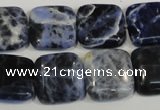 CSO65 15.5 inches 16*16mm square sodalite gemstone beads wholesale