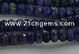 CSO661 15.5 inches 4*6mm faceted rondelle sodalite gemstone beads