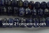 CSO662 15.5 inches 5*8mm faceted rondelle sodalite gemstone beads