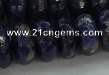 CSO666 15.5 inches 9*16mm faceted rondelle sodalite gemstone beads